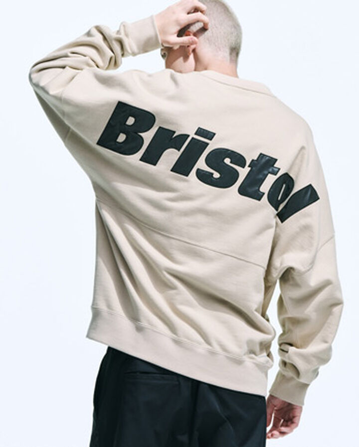BIG LOGO CREWNECK BAGGY SWEAT,KHAKI, medium image number 7