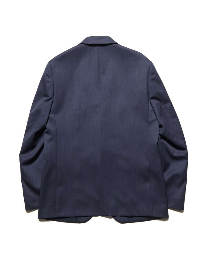 WOOL GABARDINE STANDARD 2-BUTTON JACKET,NAVY, medium image number 1