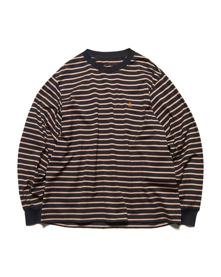 SCORPION BORDER L/S WIDE TEE,BEIGE, medium