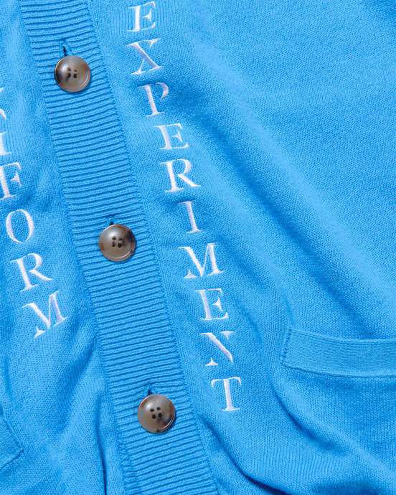STENCIL LOGO CARDIGAN,LIGHT BLUE, large image number 2