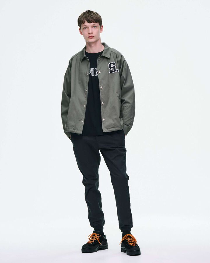 STRETCH TWILL COACH JACKET,KHAKI, medium image number 7