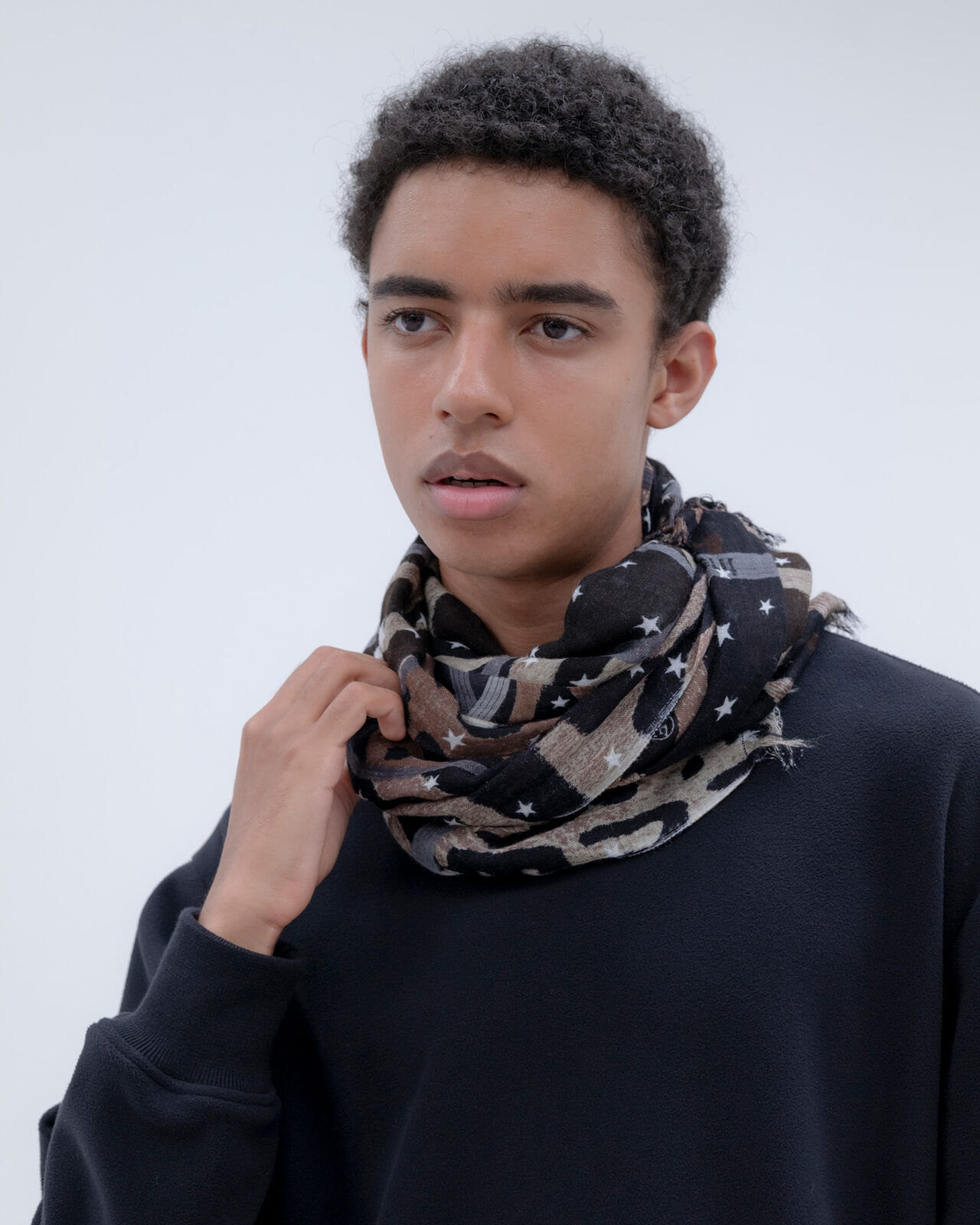 PATTERN STOLE,WHITE, large image number 5