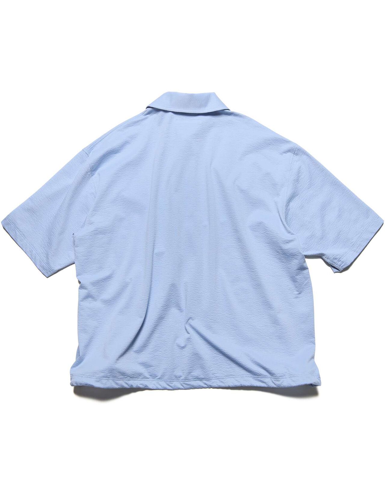 STRETCH SUCKER S/S POLO SHIRT,LIGHT BLUE, large image number 1