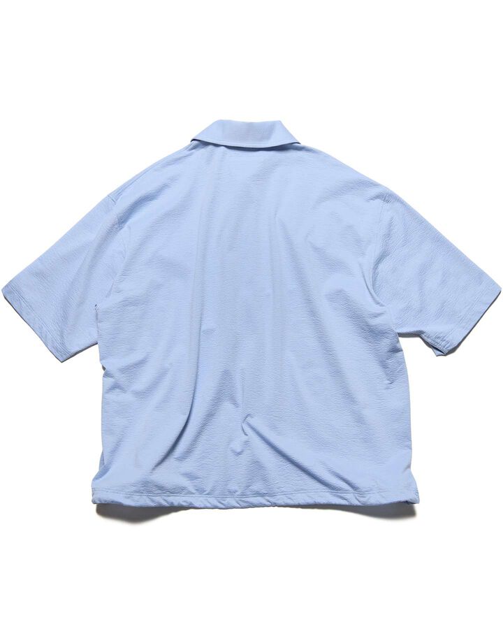 STRETCH SUCKER S/S POLO SHIRT,LIGHT BLUE, medium image number 1
