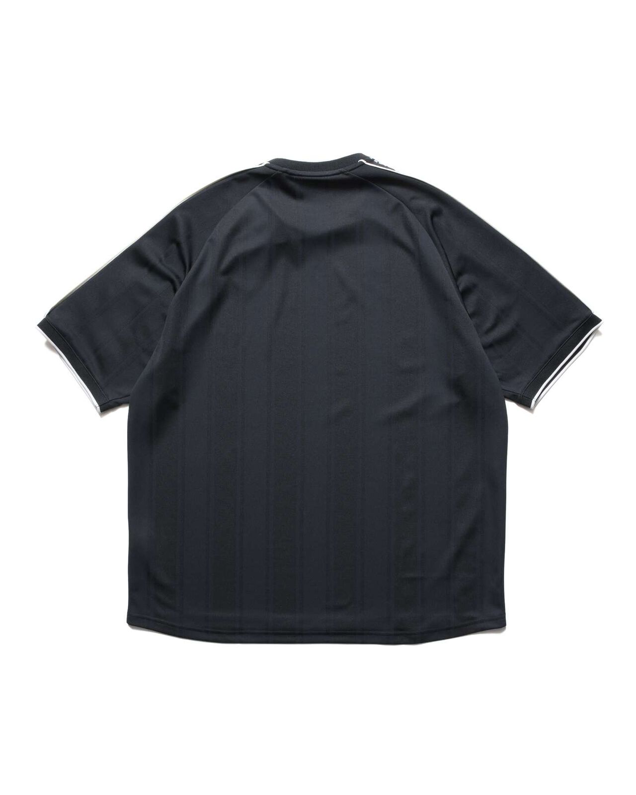 SHADOW WEAVE STRIPE S/S TOP,BLACK, large image number 1
