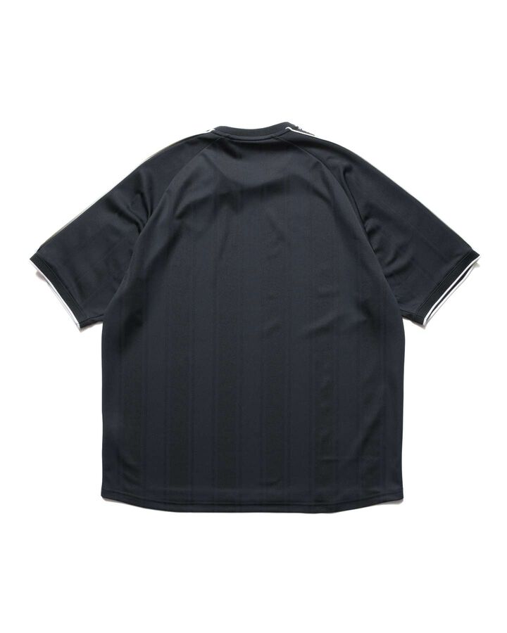 SHADOW WEAVE STRIPE S/S TOP,BLACK, medium image number 1