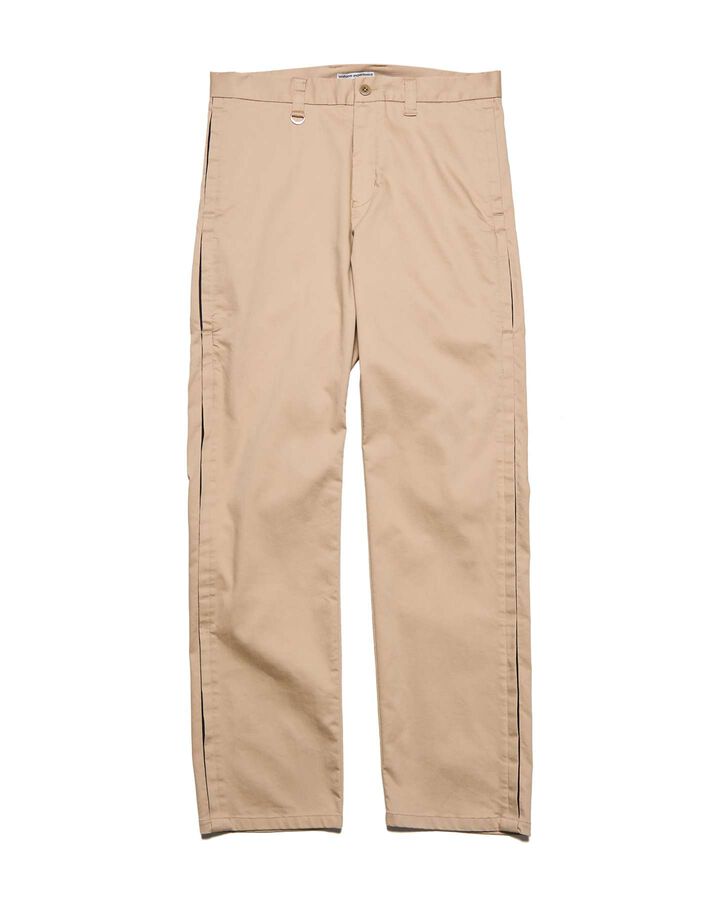 STRETCH TWILL SIDE TAPE PANTS,BEIGE, medium
