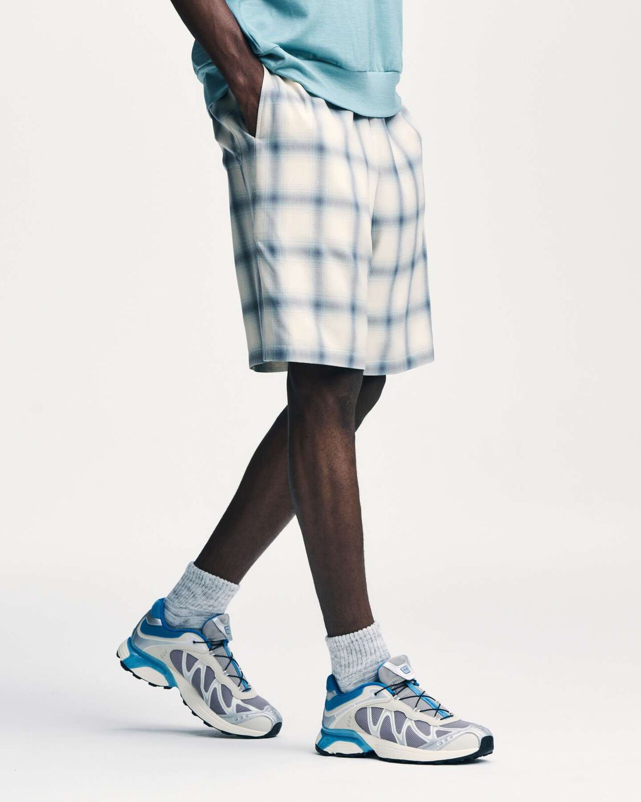 DRAPE EASY SHORTS,OFF WHITE, large image number 3