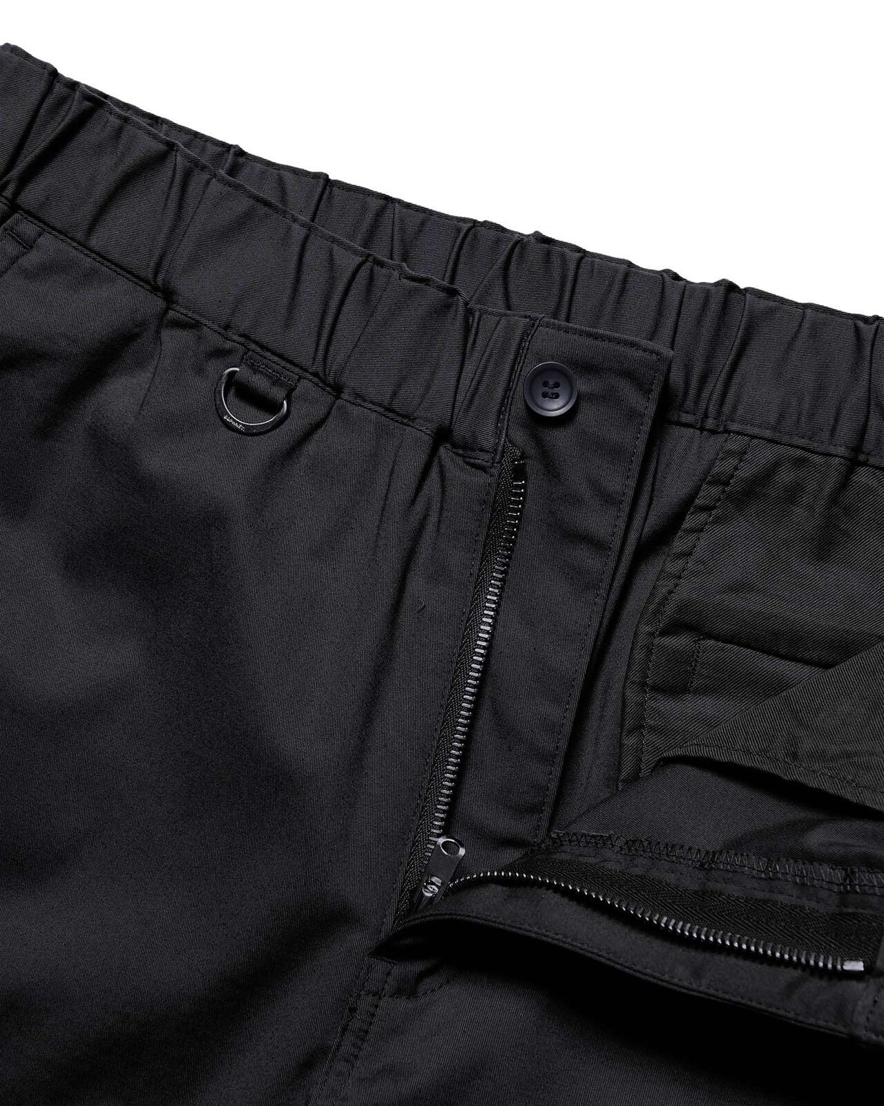STRETCH TWILL SLIM-FIT RIBBED PANTS,BLACK, large image number 2