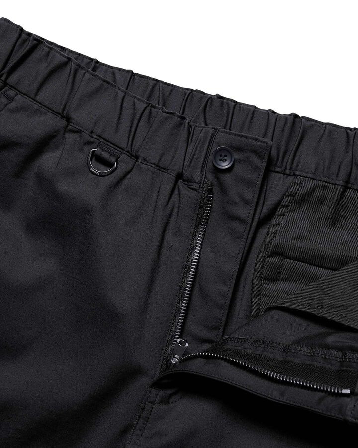 STRETCH TWILL SLIM-FIT RIBBED PANTS,BLACK, medium image number 2