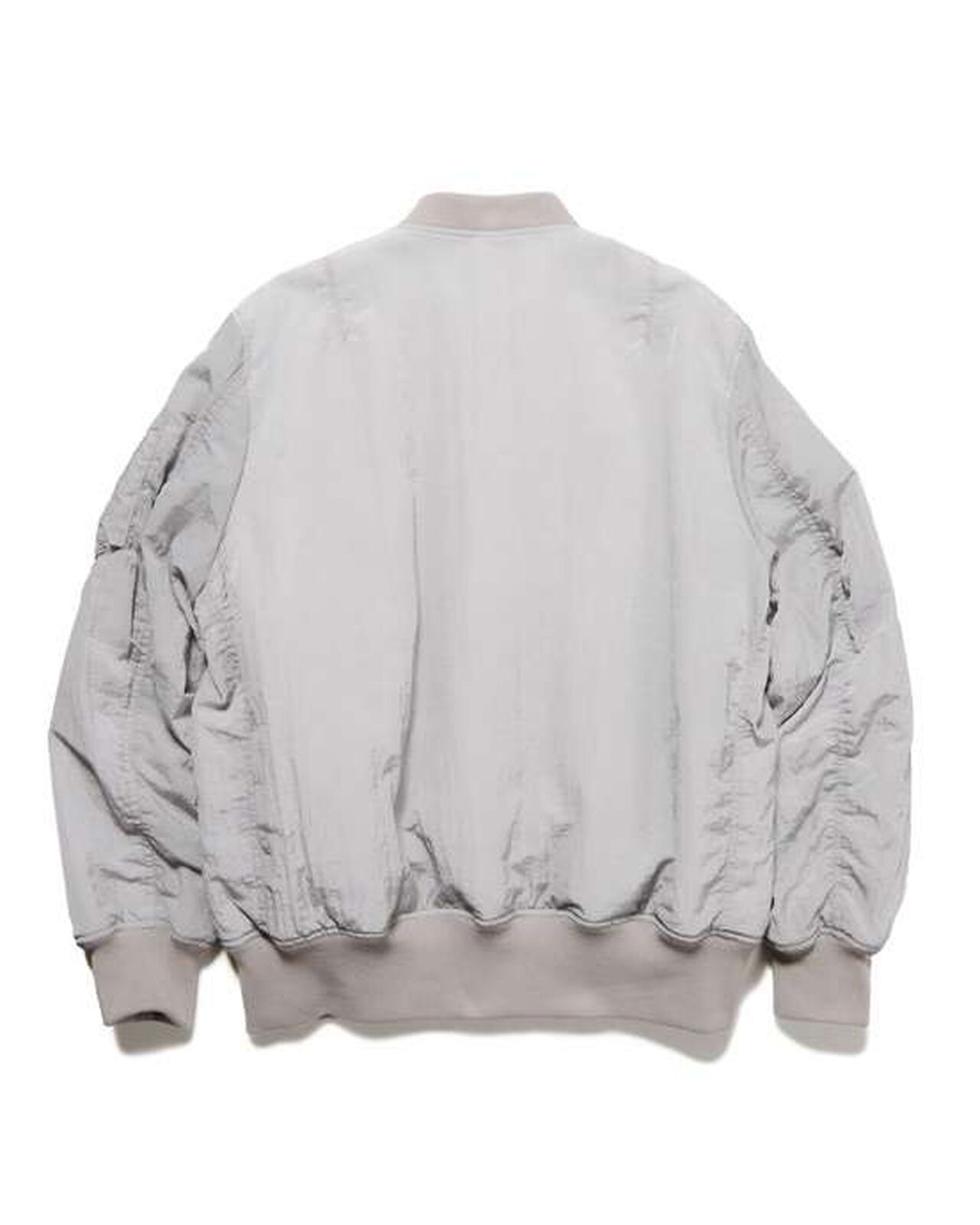 CRYSTAL NYLON FLIGHT JACKET,GRAY, large image number 1