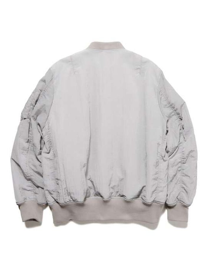 CRYSTAL NYLON FLIGHT JACKET,GRAY, medium image number 1
