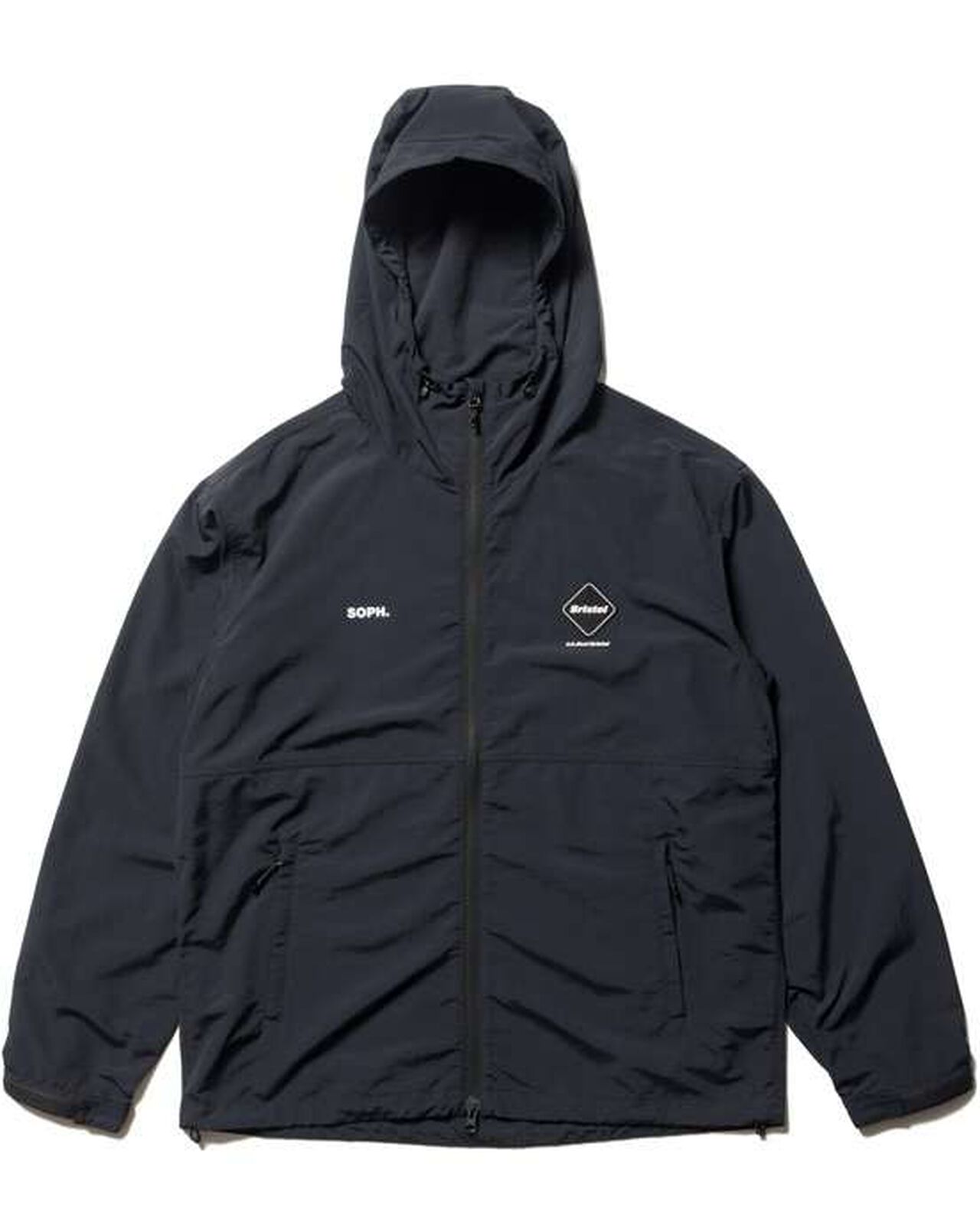 SUPPLEX NYLON HOODED BLOUSON,BLACK, large image number 0