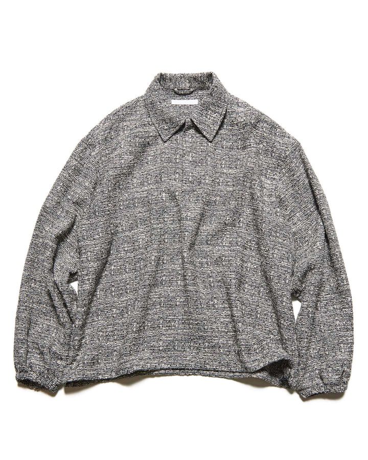 FANCY TWEED POLO SHIRT,B, medium