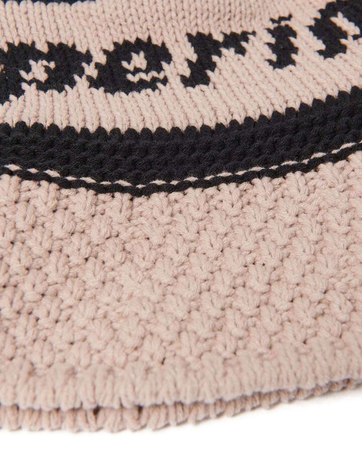 LOGO JACQUARD KNIT HAT,BEIGE, medium image number 3