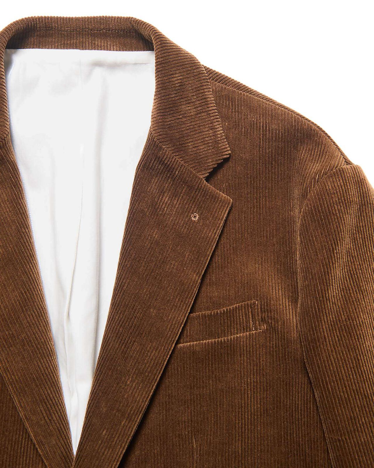 CORDUROY 2-BUTTON JACKET,BROWN, large image number 2