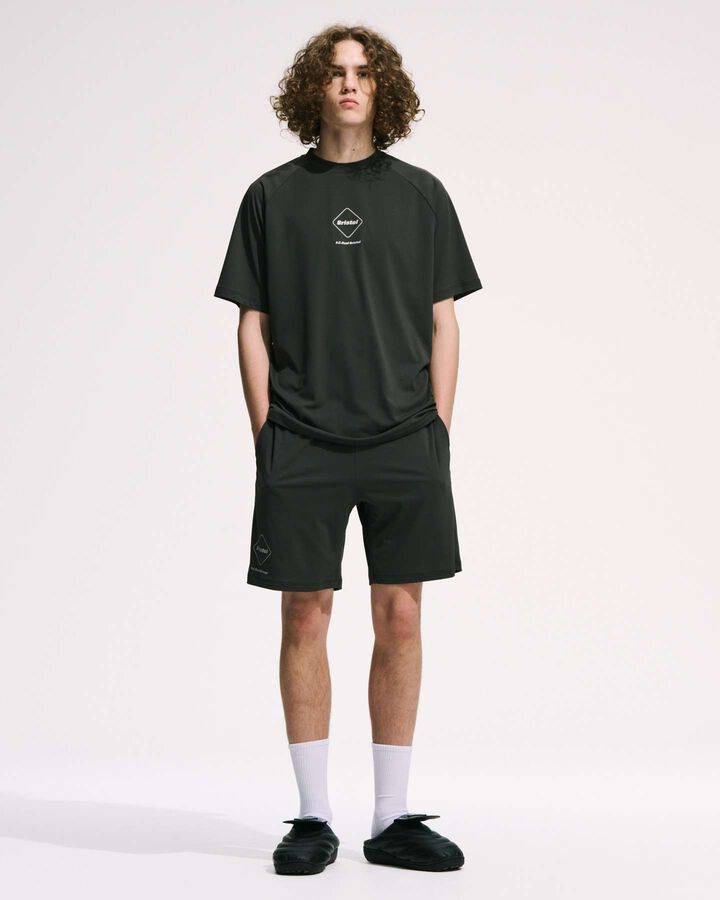 S/S TRAINING TOP&SHORTS,CHARCOAL GRAY, medium image number 8