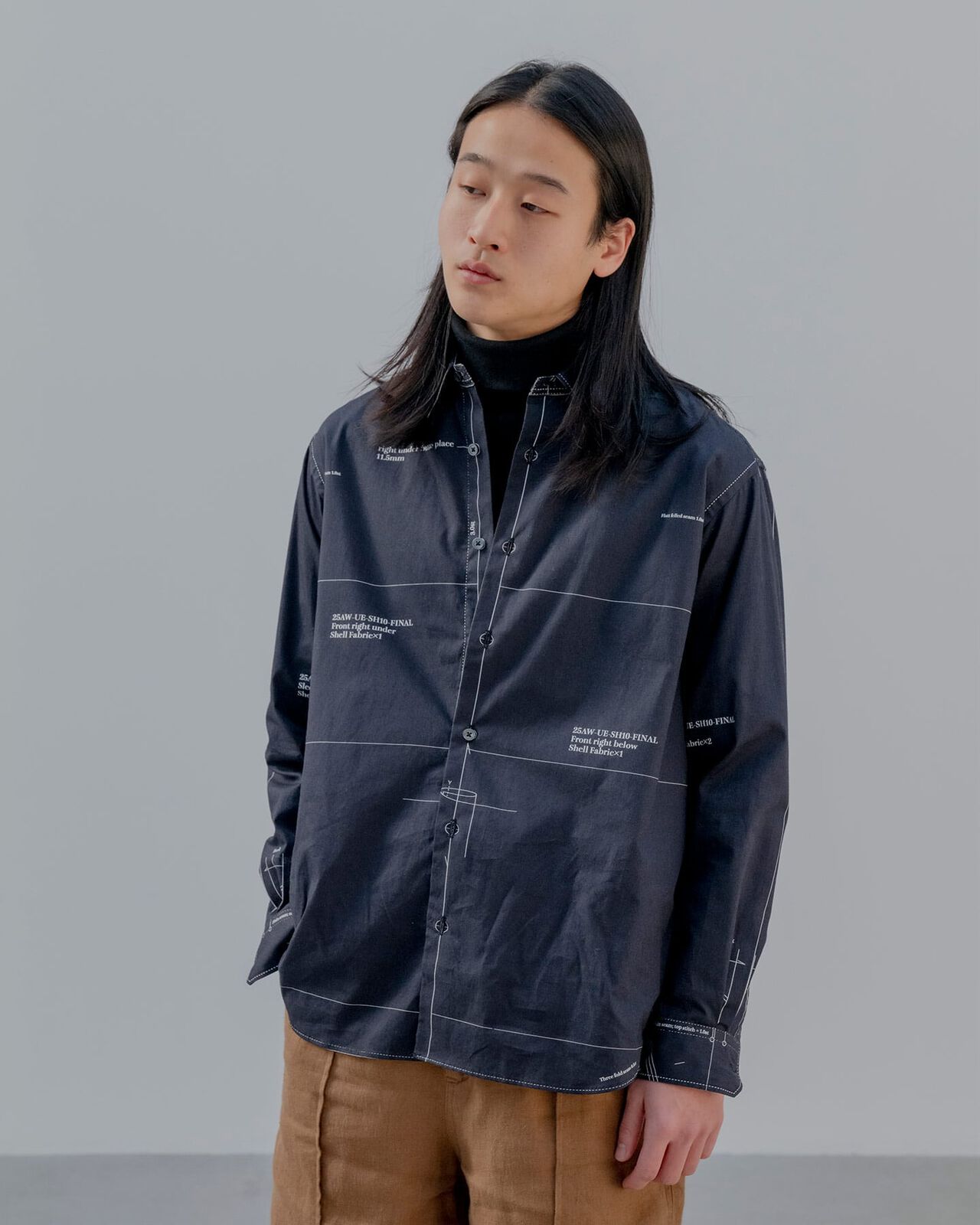 MAP-OUT SHIRT,BLACK, large image number 6