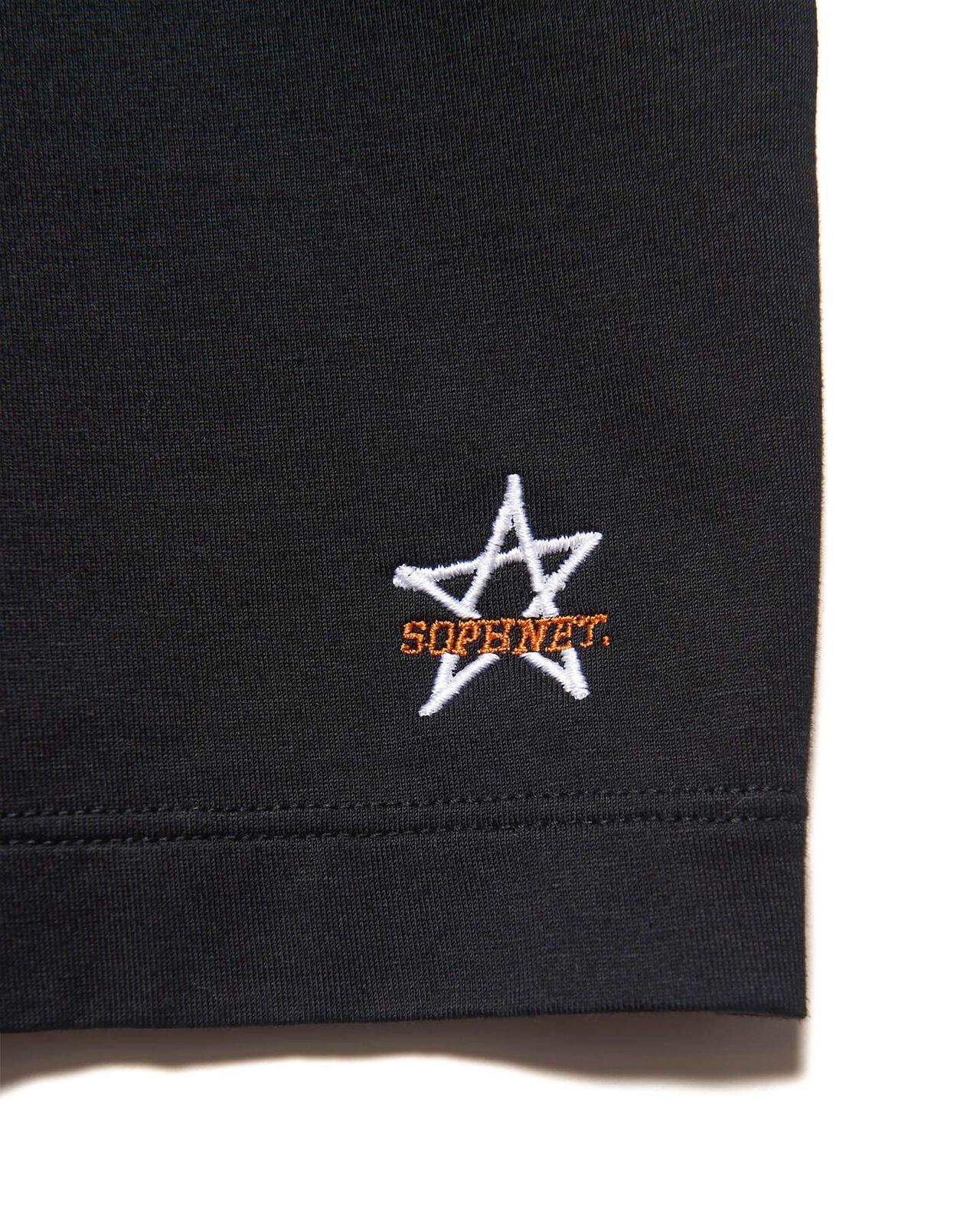 LUSTER COTTON DOUBLE RIB S/S TEE,BLACK, large image number 3