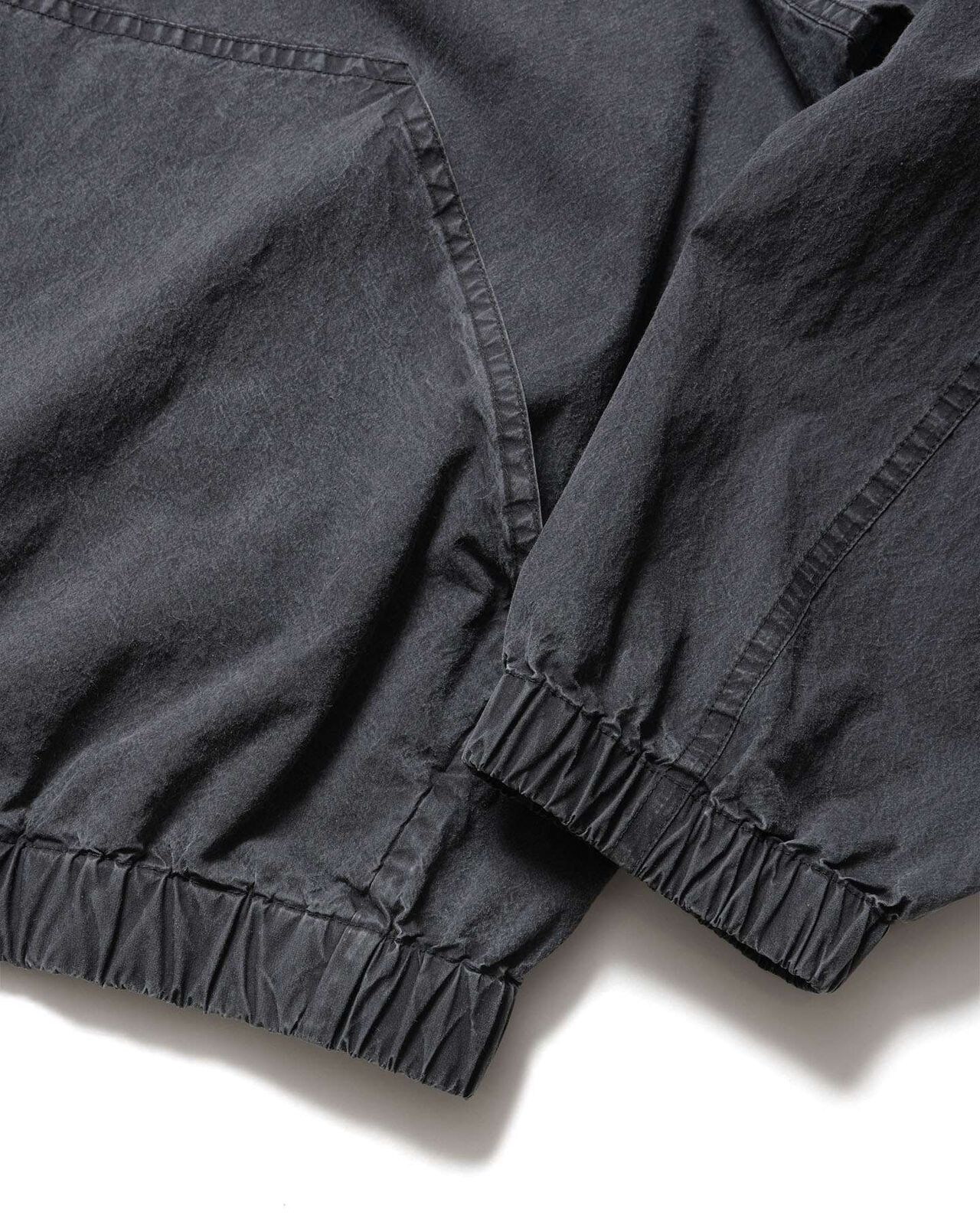 WASHED CRISP DENIM HOODED BLOUSON,BLACK, large image number 3