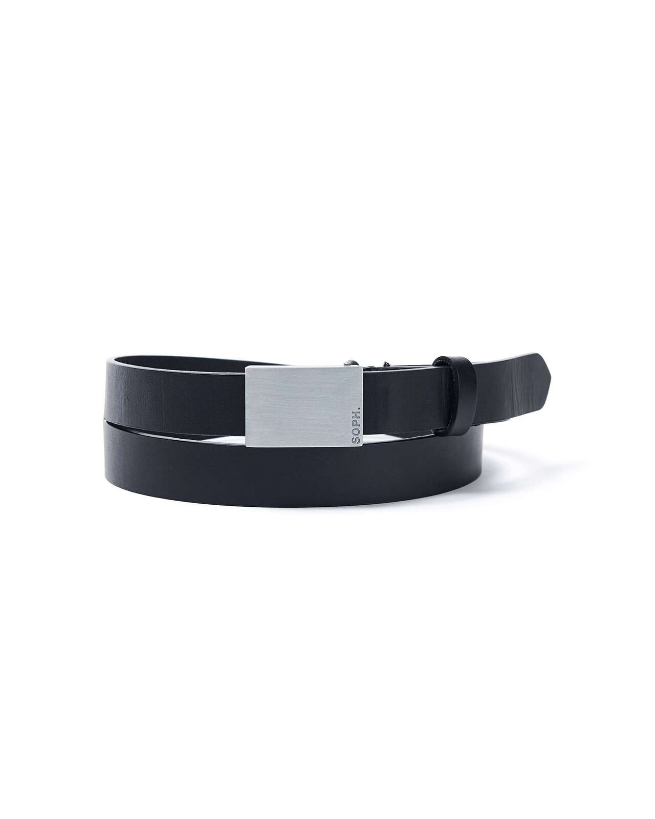 MILITARY LEATHER BELT,BLACK, large image number 0