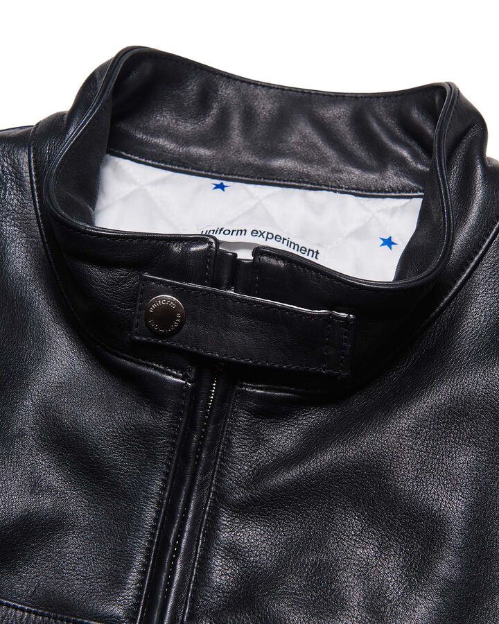 SINGLE BIKER JACKET,BLACK, medium image number 2