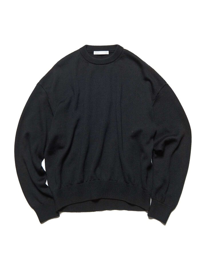 STAR JACQUARD SWEATER,BLACK, medium image number 1