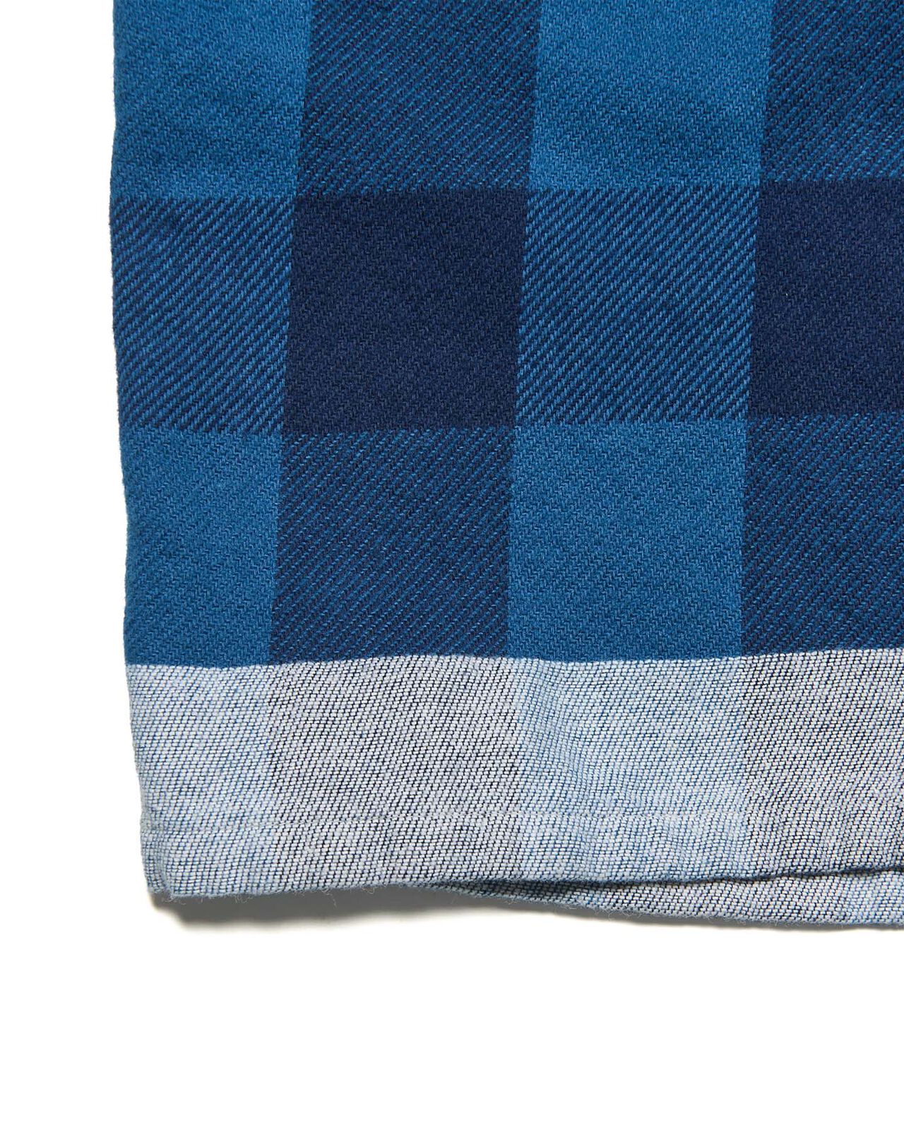 LINE FLANNEL CHECK EASY PANTS,BLUE, large image number 5