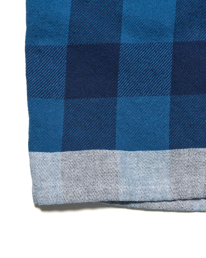 LINE FLANNEL CHECK EASY PANTS,BLUE, medium image number 5