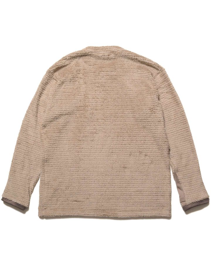 HIGH LOFT FLEECE TOP,BEIGE, medium image number 1