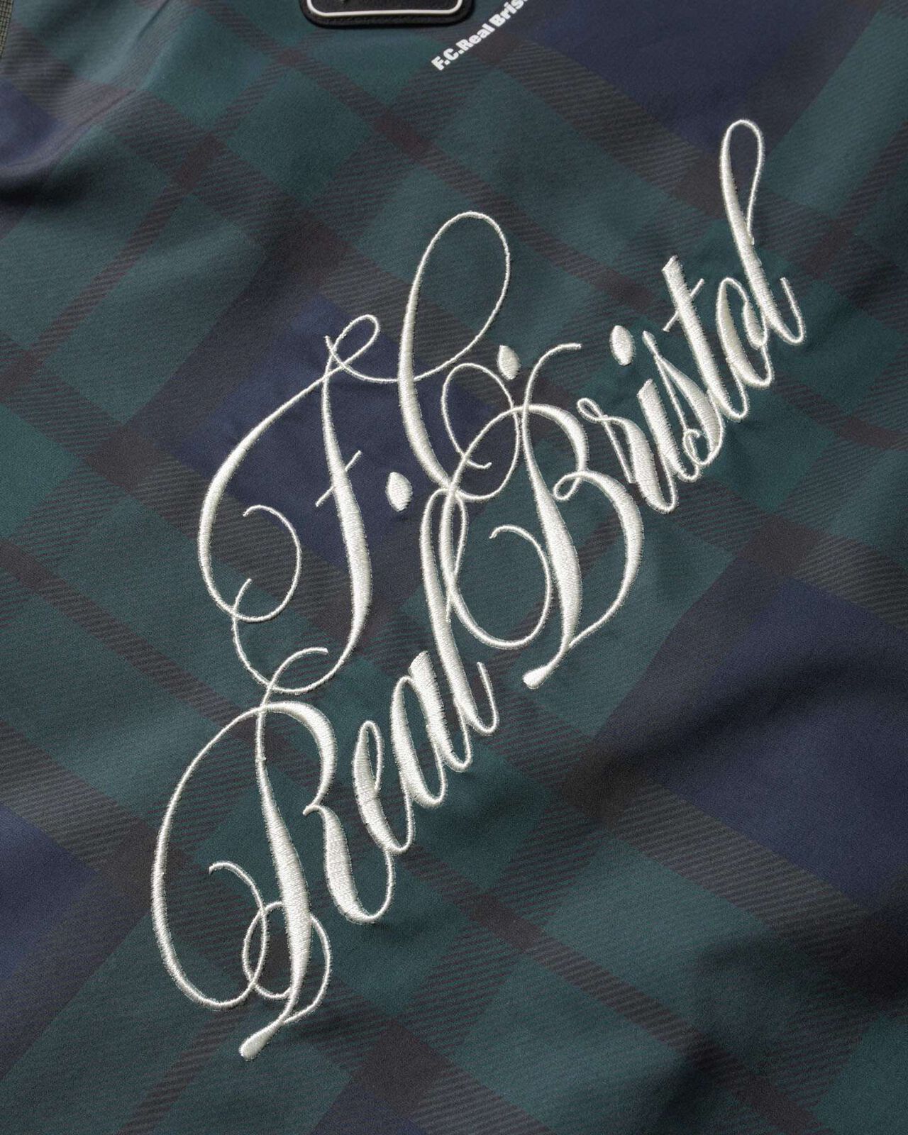 PLAID PRACTICE POLO COLLAR PISTE,NAVY, large image number 3