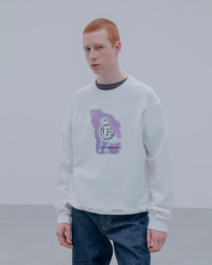 ASGER JORN: PORTRAIT SWEATSHIRT,WHITE, medium image number 4