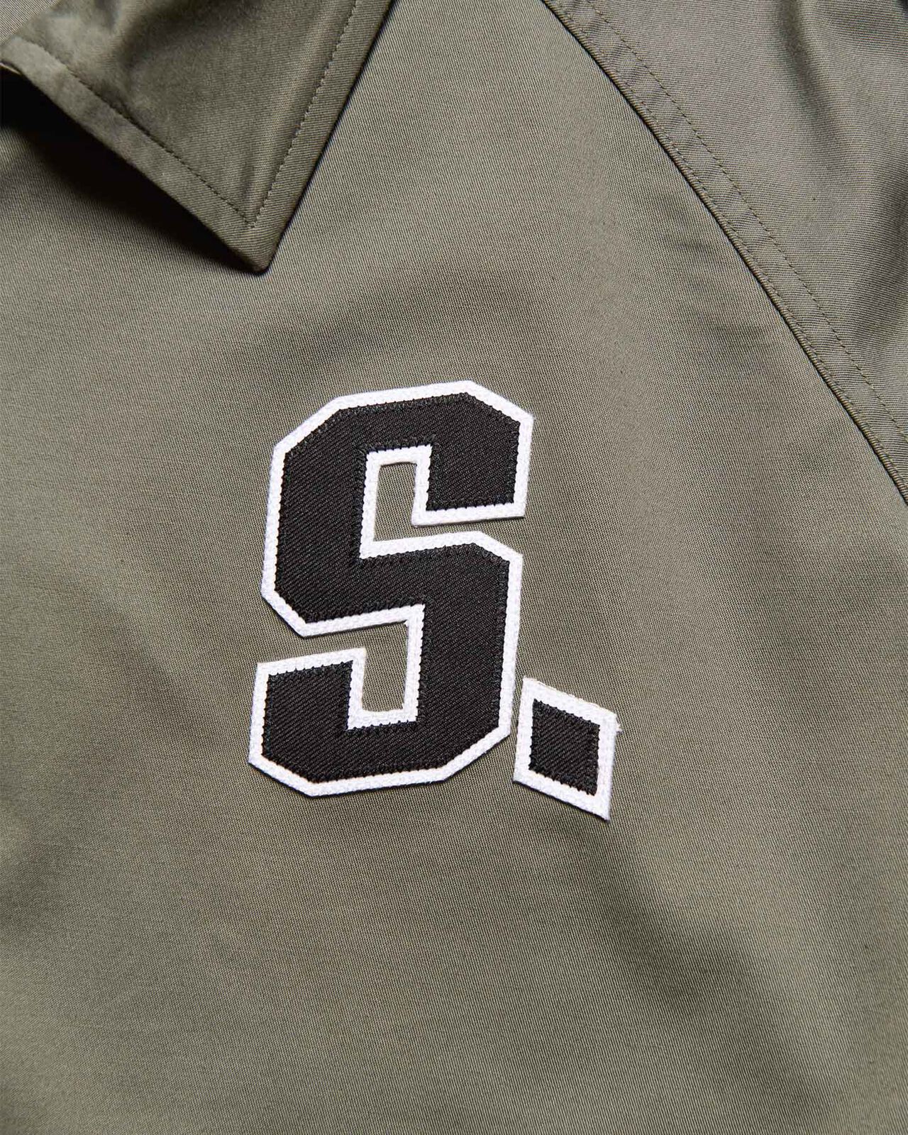 STRETCH TWILL COACH JACKET,KHAKI, large image number 2