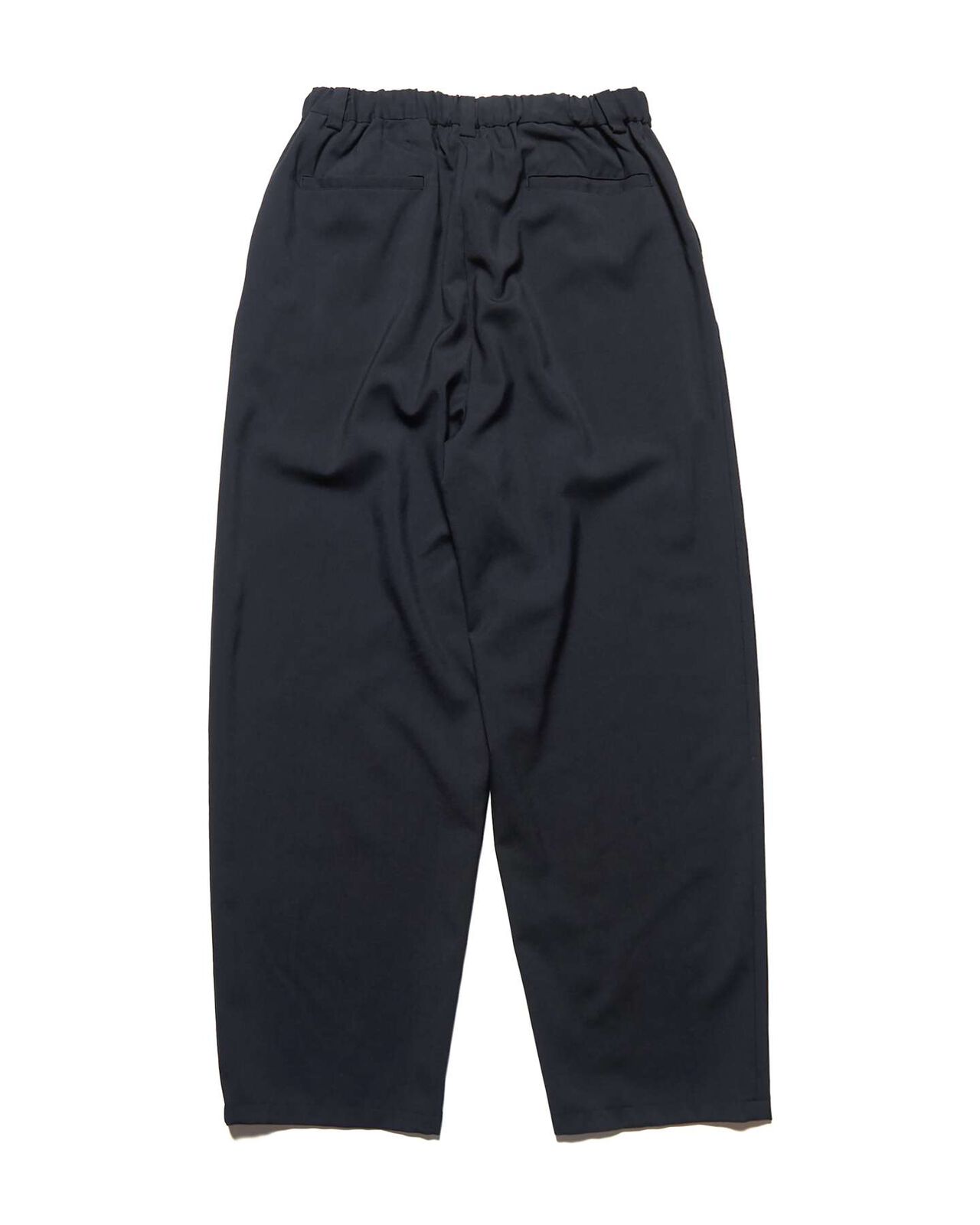 WASHBLE WOOL TAPERED BOLD PANTS,BLACK, large image number 1