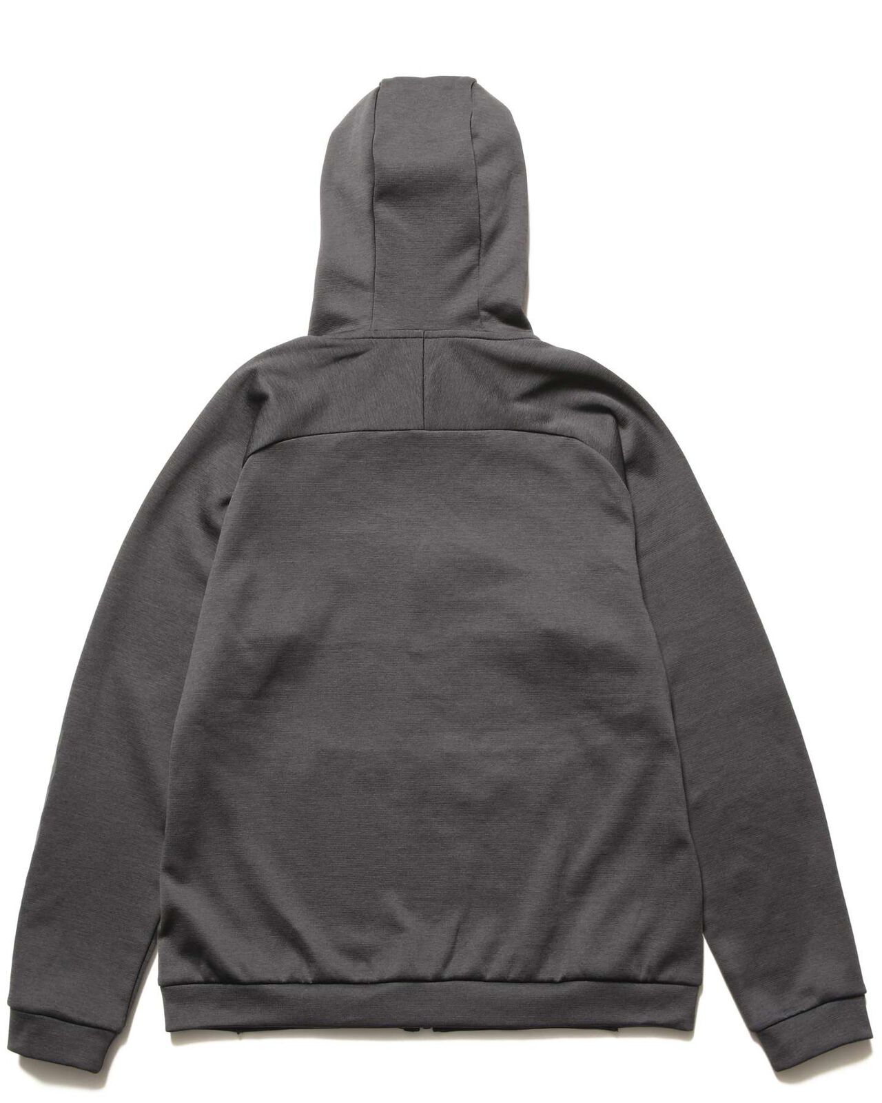 QUARTER KNIT ESSENTIAL ZIP-UP HOODIE,CHARCOAL GRAY, large image number 1