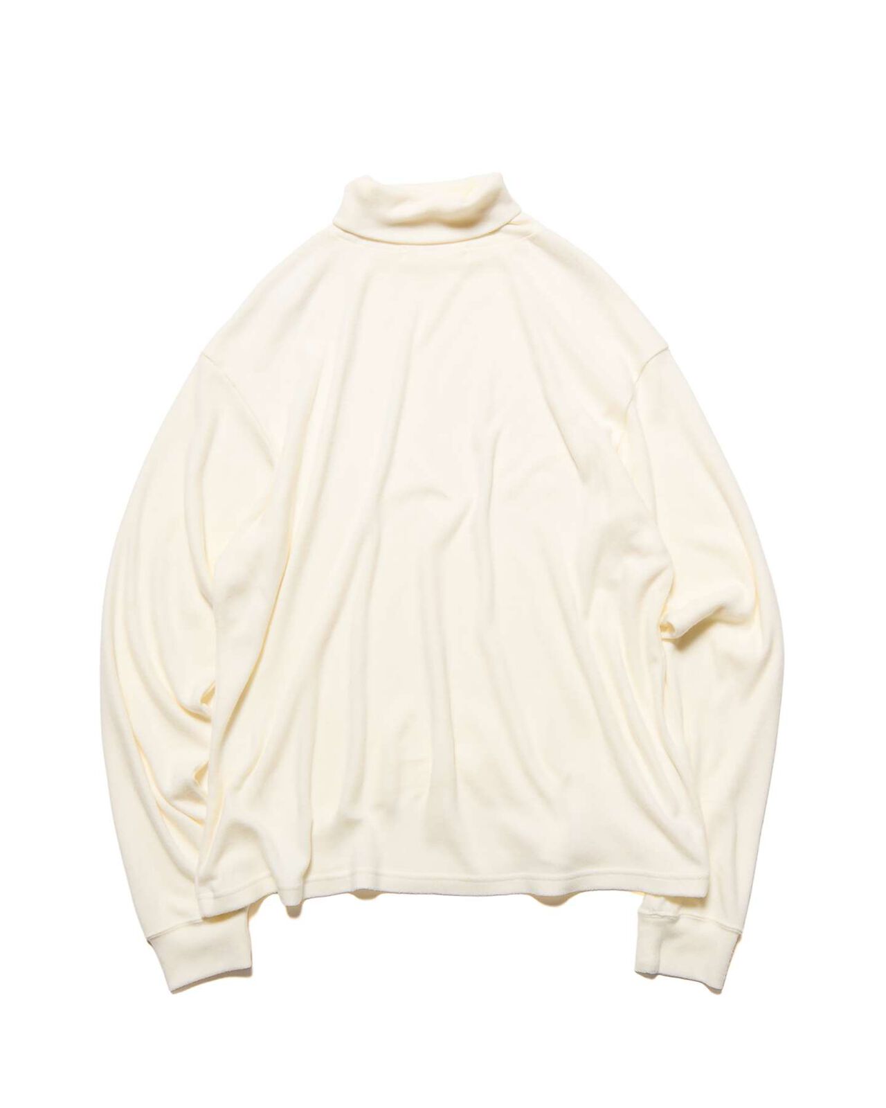 MICRO FLEECE TURTLENECK TOP,OFF WHITE, large image number 1