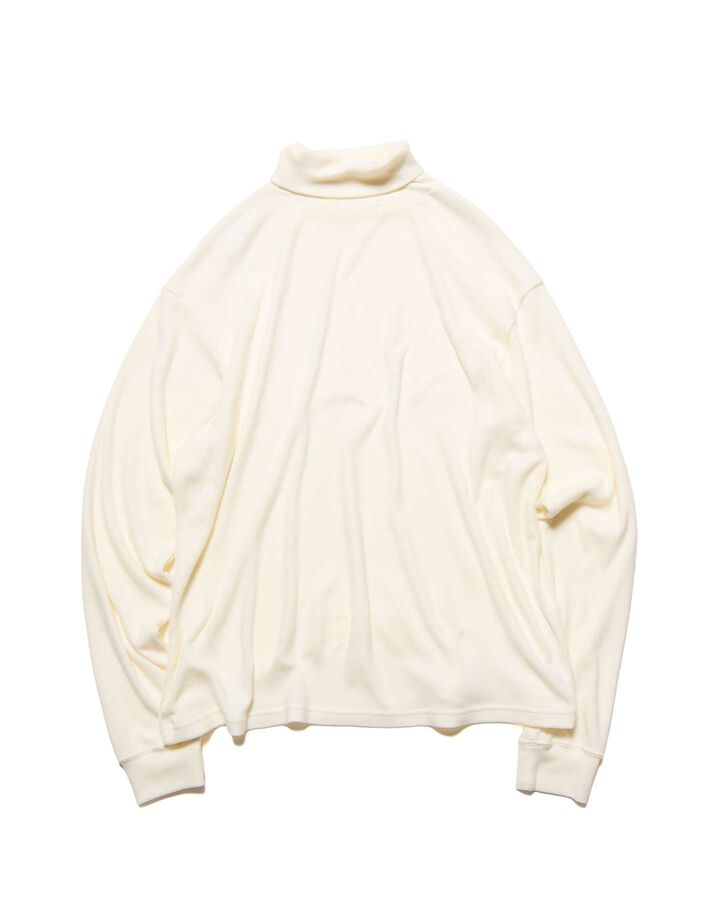 MICRO FLEECE TURTLENECK TOP,OFF WHITE, medium image number 1