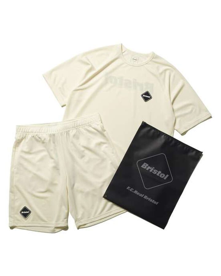 POLARTEC POWER DRY TRAINING TOP & SHORTS,OFF WHITE, medium