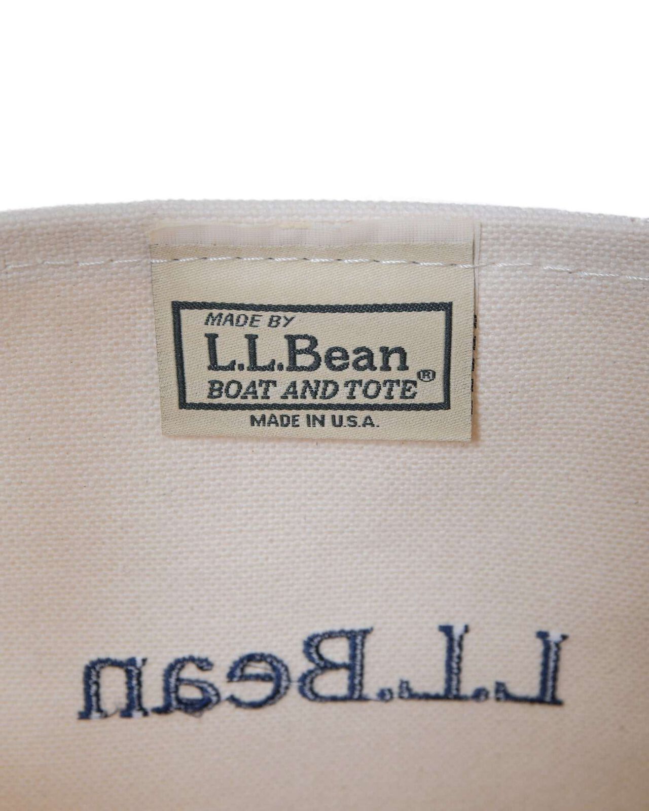 L.L.Bean BOAT AND TOTE, OPEN-TOP : MEDIUM,NAVY, large image number 7