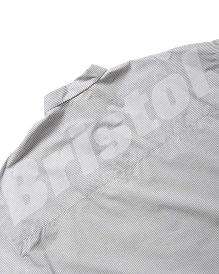 BIG LOGO S/S BAGGY SHIRT,GRAY STRIPE, medium image number 2
