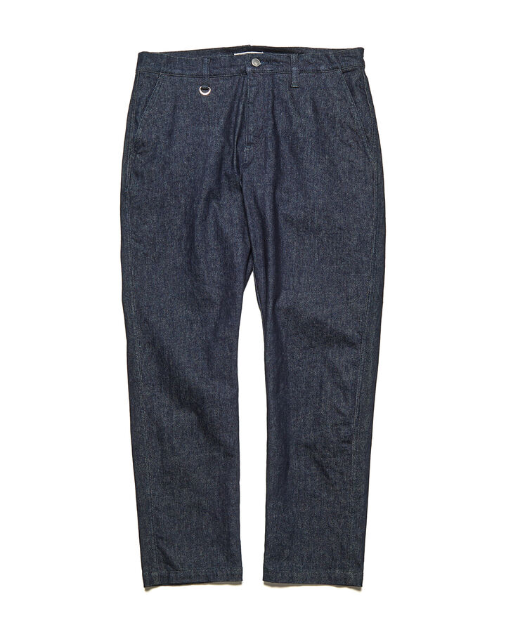 HIGH STRETCH DENIM TAPERED PANTS,INDIGO, medium image number 0
