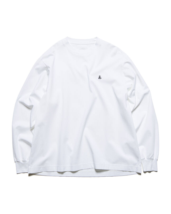 SCORPION WIDE L/S TEE,WHITE, medium