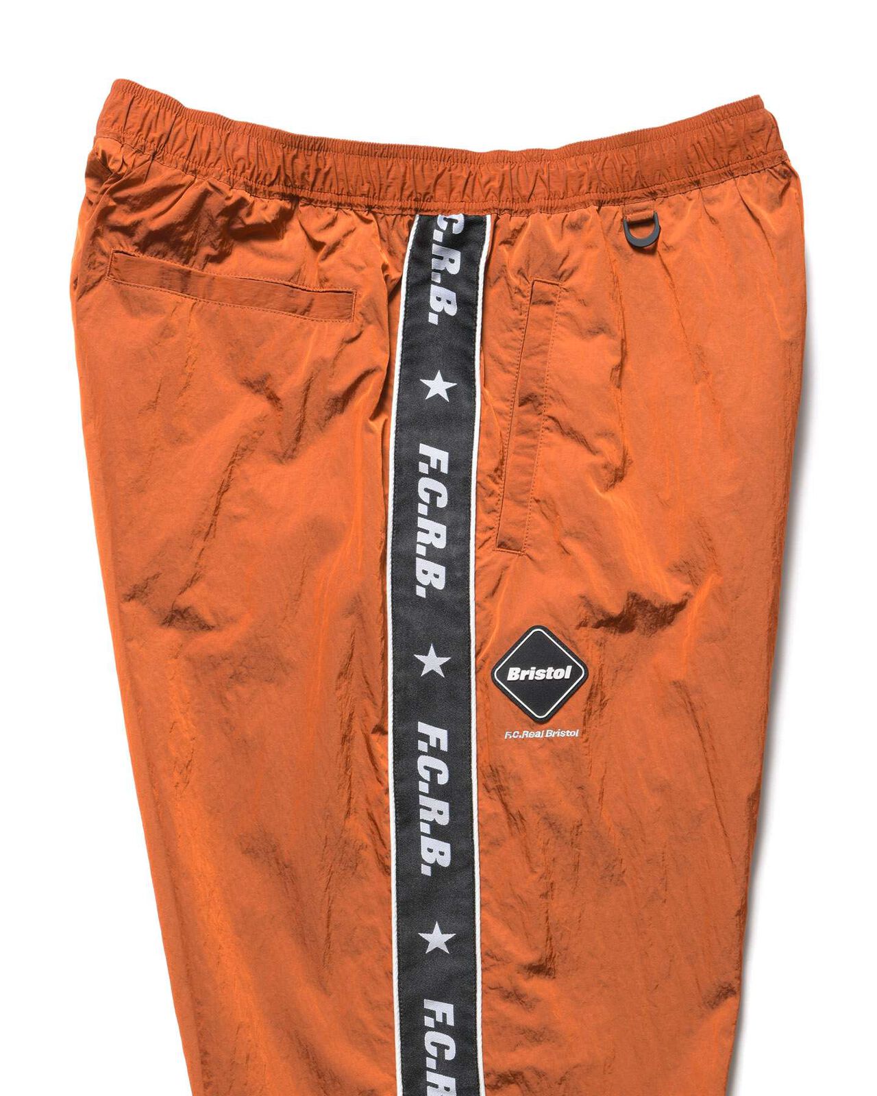 NYLON CHAMBRAY PRACTICE PANTS,ORANGE, large image number 3