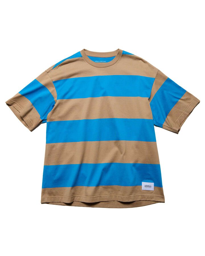 BORDER S/S TEE,BEIGE, medium image number 1