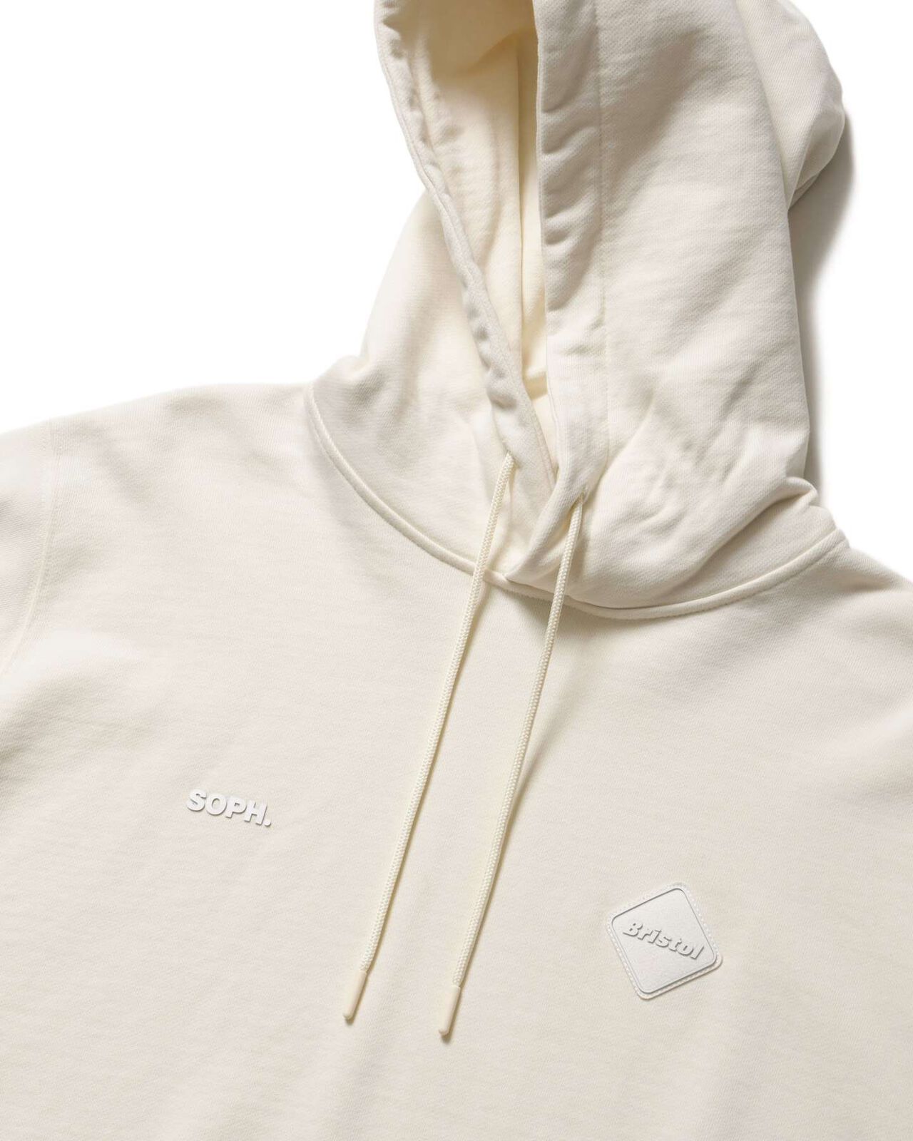 CUT-OFF LOGO SWEAT HOODIE,OFF WHITE, large image number 2