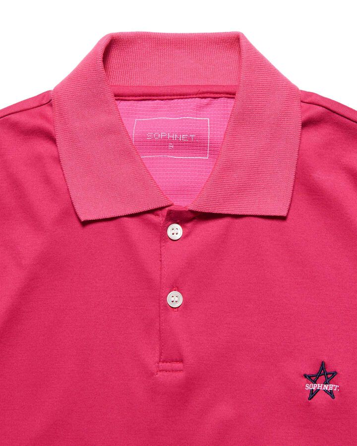 STAR S/S POLO SHIRT,PINK, medium image number 2