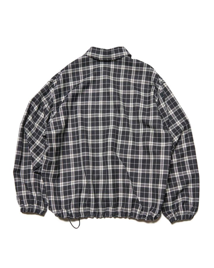 SAXONY WOOL CHECK POLO SHIRT,A, medium image number 1