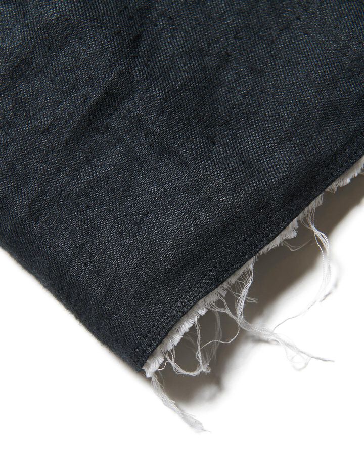 BRUSHED LINEN CUT-OFF JACKET,BLACK, medium image number 5