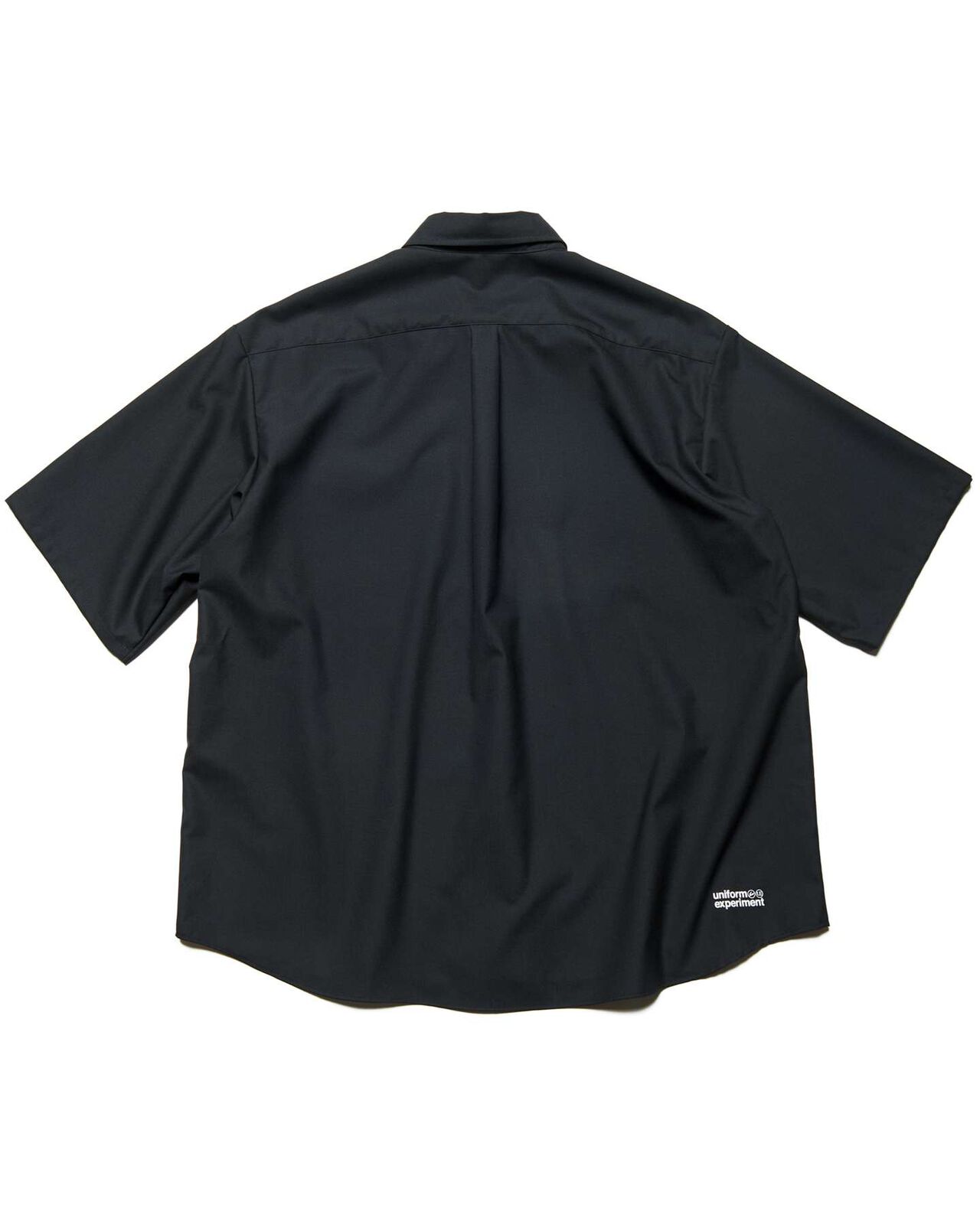 STRETCH WOOL RELAX-FIT S/S SHIRT,BLACK, large image number 1