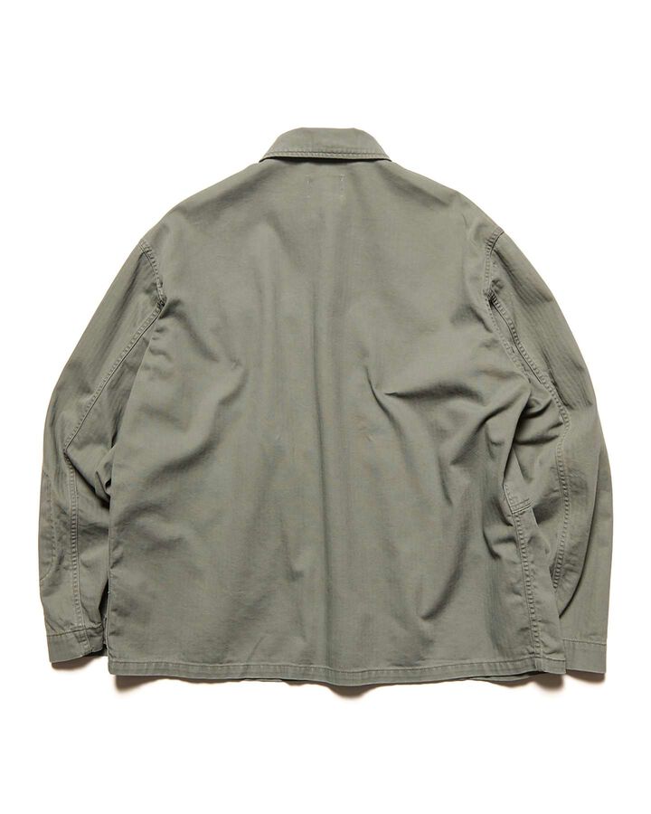 DAMAGED MILITARY BLOUSON,KHAKI, medium image number 1